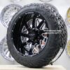 New Set (4) 22x12" Gloss Black & Milled 8x170mm Deep Dish Wheels & 35" Fuel Gripper M/T Tires Set (4) FORD F250 F350 EXCURSION 8 lug Rims - Image 7