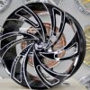 New Set (4) 24" Cadillac "Swoosh" Black / Milled Wheels Fit Cadillac Escalade , EXT, ESV 6x139.7mm - Image 7