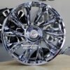 New Set (4) 26" Chrome Cadillac Big Cap Floating Wheels Fit Tahoe Silverado Suburban Sierra Avalanche 6x139.7mm 6x5.5" Bolt Pattern - Image 4