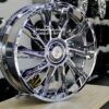 New Set (4) 26" Chrome Cadillac Big Cap Floating Wheels Fit Tahoe Silverado Suburban Sierra Avalanche 6x139.7mm 6x5.5" Bolt Pattern - Image 2