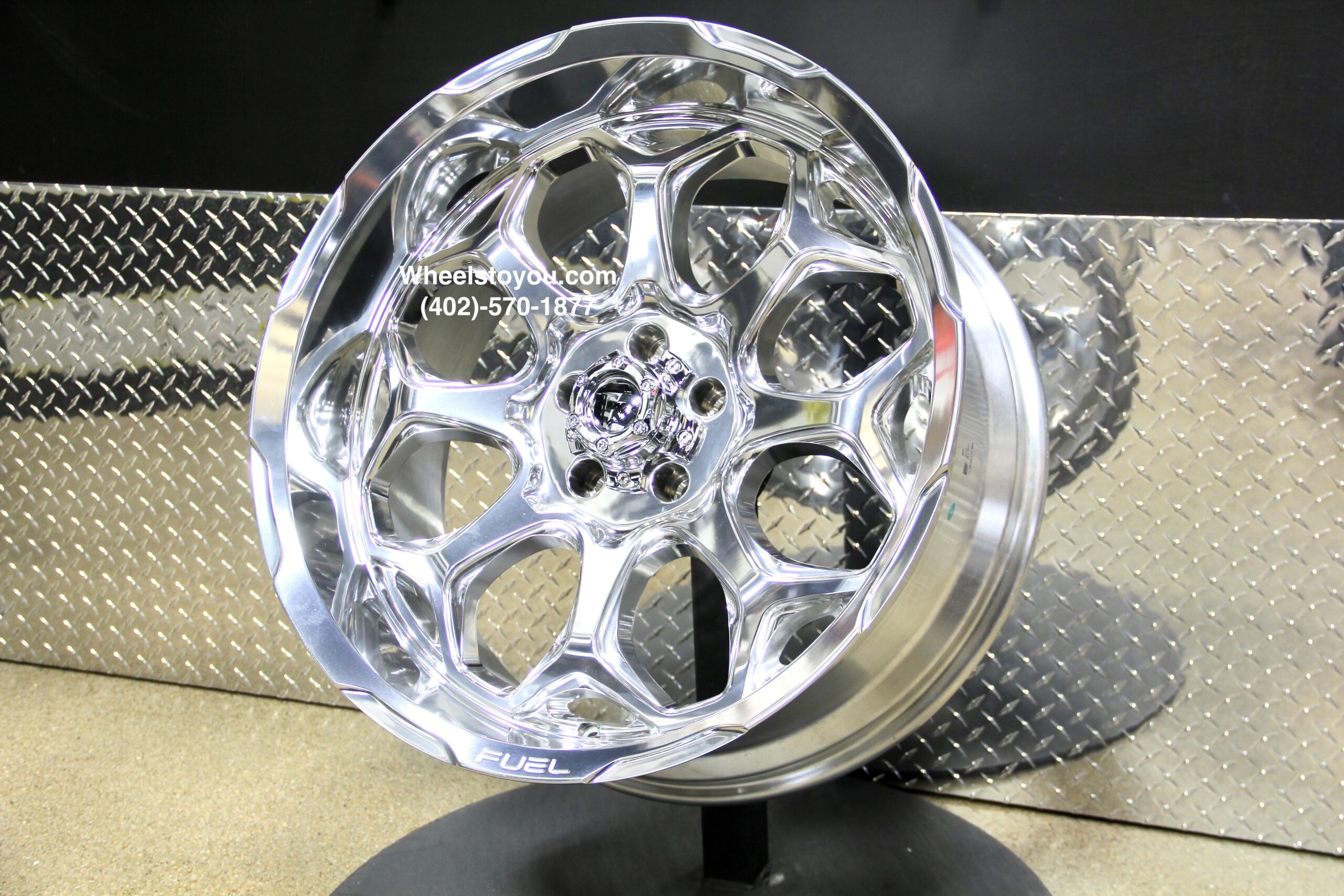 New Set (4) 20x10" FUEL Offroad FC862 "Scepter" Polished Wheels 6x135mm -18 et Fit Ford F150 & Expedition - Image 6