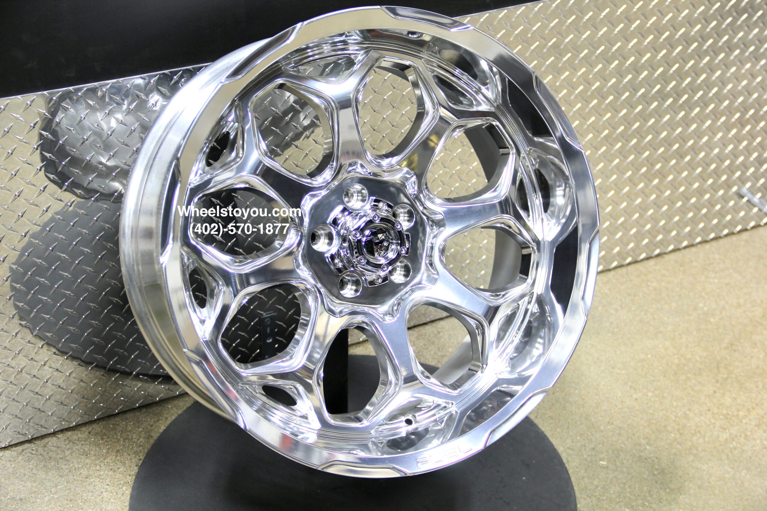 New Set (4) 20x10" FUEL Offroad FC862 "Scepter" Polished Wheels 6x135mm -18 et Fit Ford F150 & Expedition - Image 2