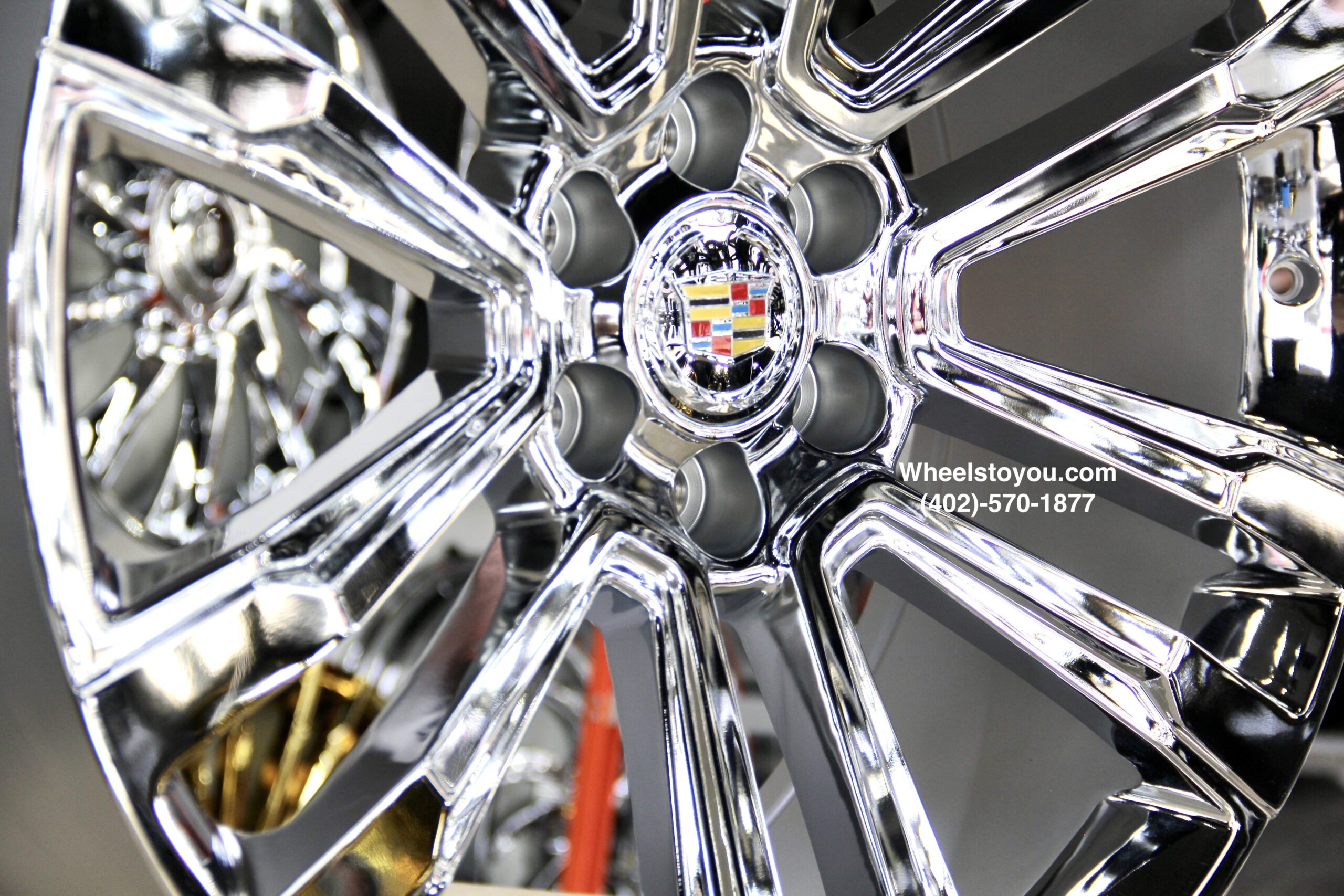 New Set (4) 24" Cadillac Chrome "Fine Six" Wheels Fit Cadillac Escalade 6x139.7 6x5.5 Trucks / Suvs - Image 3