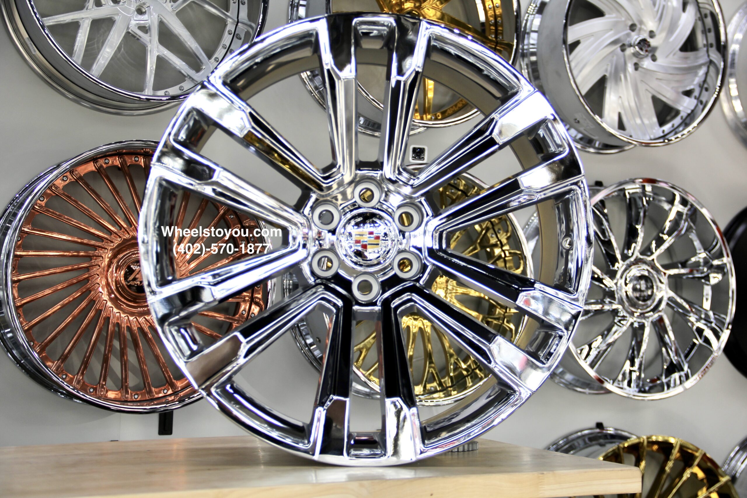 New Set (4) 24" Cadillac Chrome "Fine Six" Wheels Fit Cadillac Escalade 6x139.7 6x5.5 Trucks / Suvs - Image 4