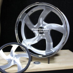 New 24" Staggered Floating Cap Dazz Bussin Wheels & Matching Steering Wheel 5x4.75 & 5x5" Bolt patterns Set (4) Fit Chevy Chevrolet Caprice Impala Lincoln Mark Continental Donk Buick Oldsmobile C10 Box Bubble ETC