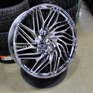 New Set (4) Chrome 30" Chrome Twisted Azara 537 6x135 & 6x139.7mm 6x5.5" Wheels Set Fit Ford Chevy GMC Cadillac Infiniti Lexus Ram