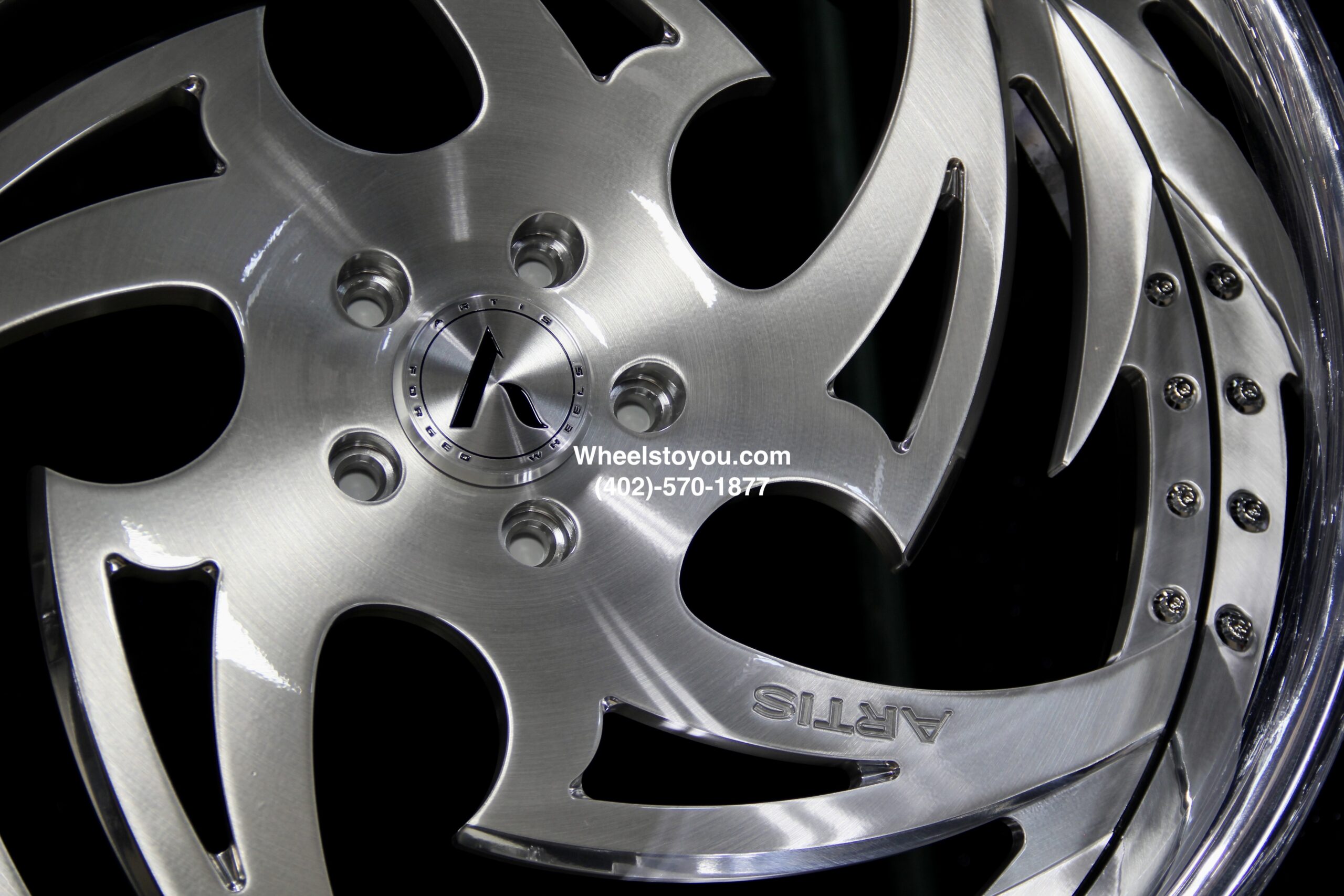 New Set (4) Artis Forged "Shreveport" 24" Billet Staggered USA MADE Wheels & Steering Wheel 5x4.75" Bolt pattern Set (4) Fit Chevy Chevrolet Caprice Impala Buick Oldsmobile Cutlass Monte Carlo Regal Grand Prix & More - Image 7