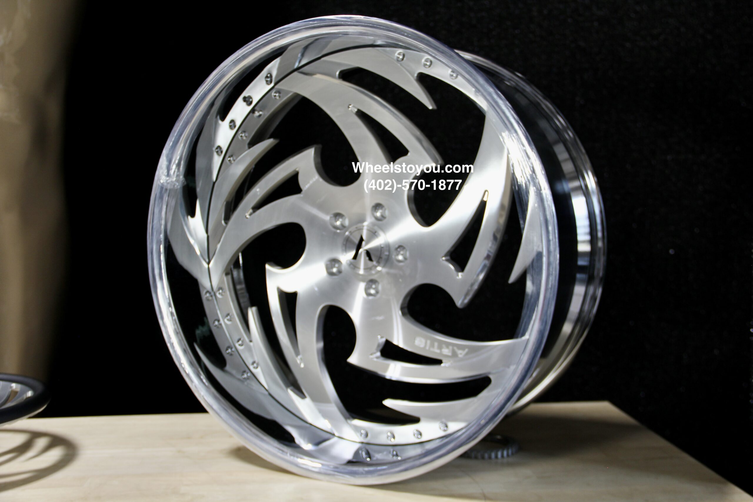 New Set (4) Artis Forged "Shreveport" 24" Billet Staggered USA MADE Wheels & Steering Wheel 5x4.75" Bolt pattern Set (4) Fit Chevy Chevrolet Caprice Impala Buick Oldsmobile Cutlass Monte Carlo Regal Grand Prix & More - Image 10