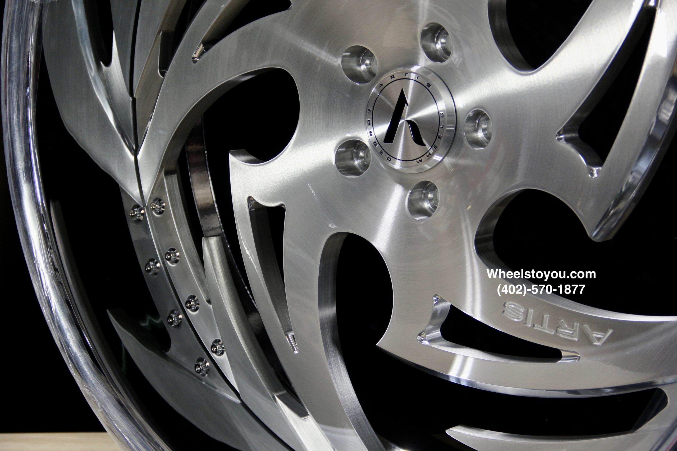 New Set (4) Artis Forged "Shreveport" 24" Billet Staggered USA MADE Wheels & Steering Wheel 5x4.75" Bolt pattern Set (4) Fit Chevy Chevrolet Caprice Impala Buick Oldsmobile Cutlass Monte Carlo Regal Grand Prix & More - Image 11