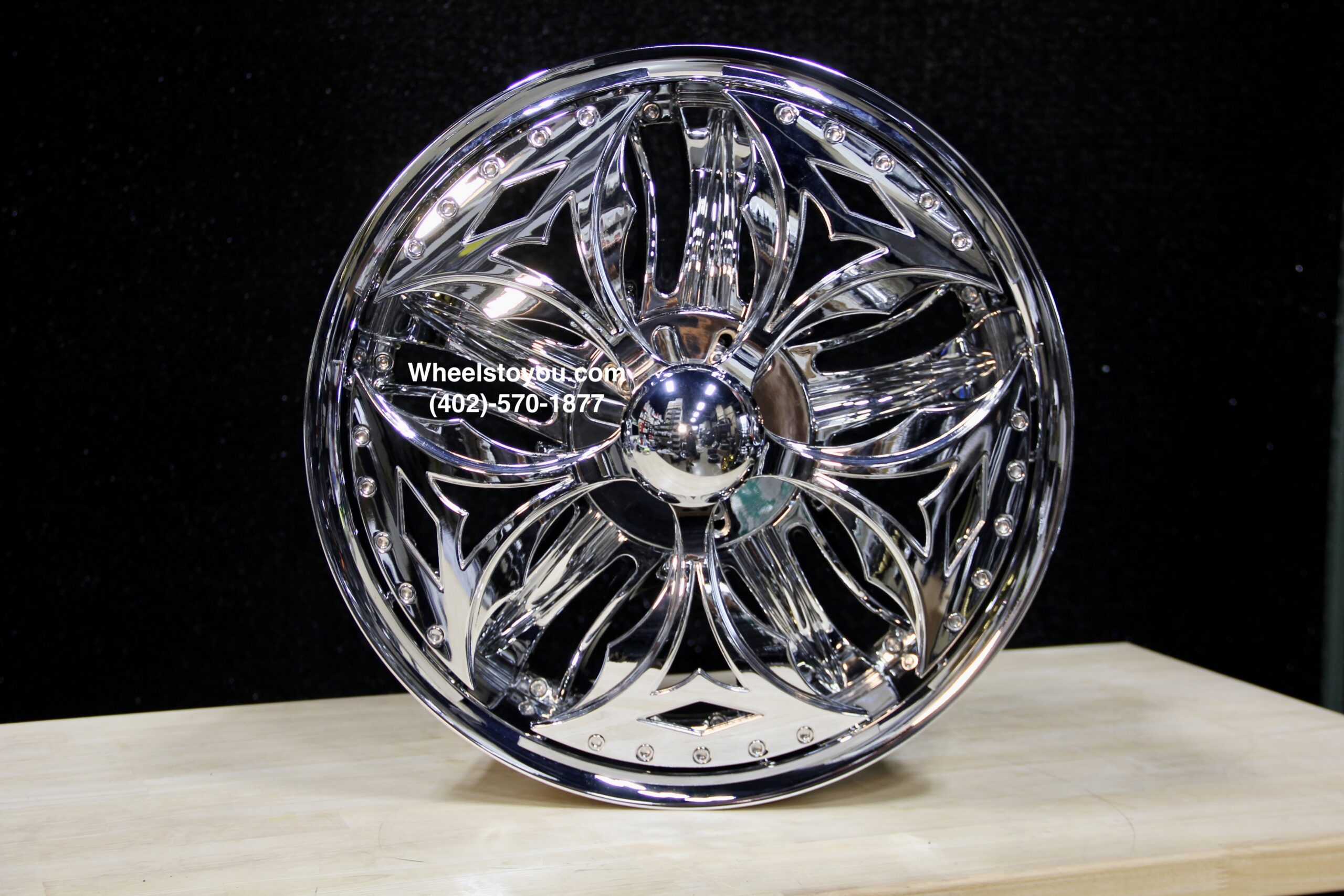 New Set (4) 20" Chrome Spinning Wheels Float as You Drive, Spin When you Stop 5x114.3 5x115 5x4.5" 5x120mm Bolt Patterns - Image 5