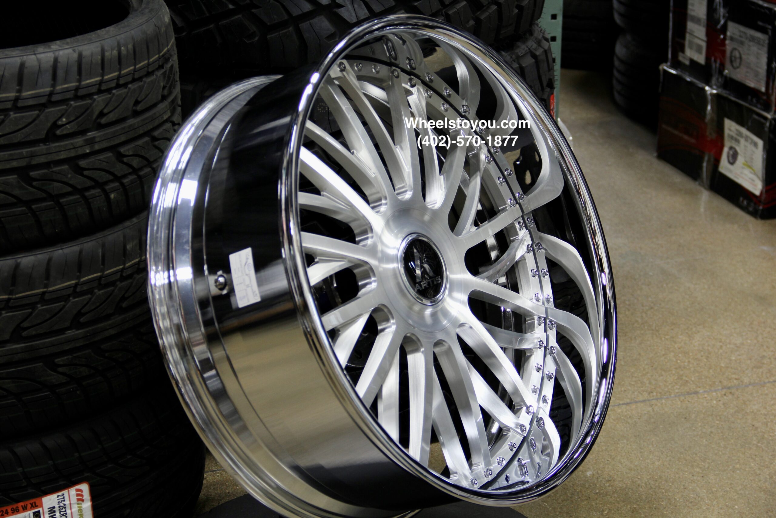 New Set (4) Artis Forged "G-Boro" 26" Billet Staggered USA MADE Wheels 5x4.75" & 5x5" Bolt pattern Set (4) Fit Chevy Chevrolet Caprice Impala Buick Oldsmobile Cutlass Monte Carlo Regal Grand Prix & More - Image 9
