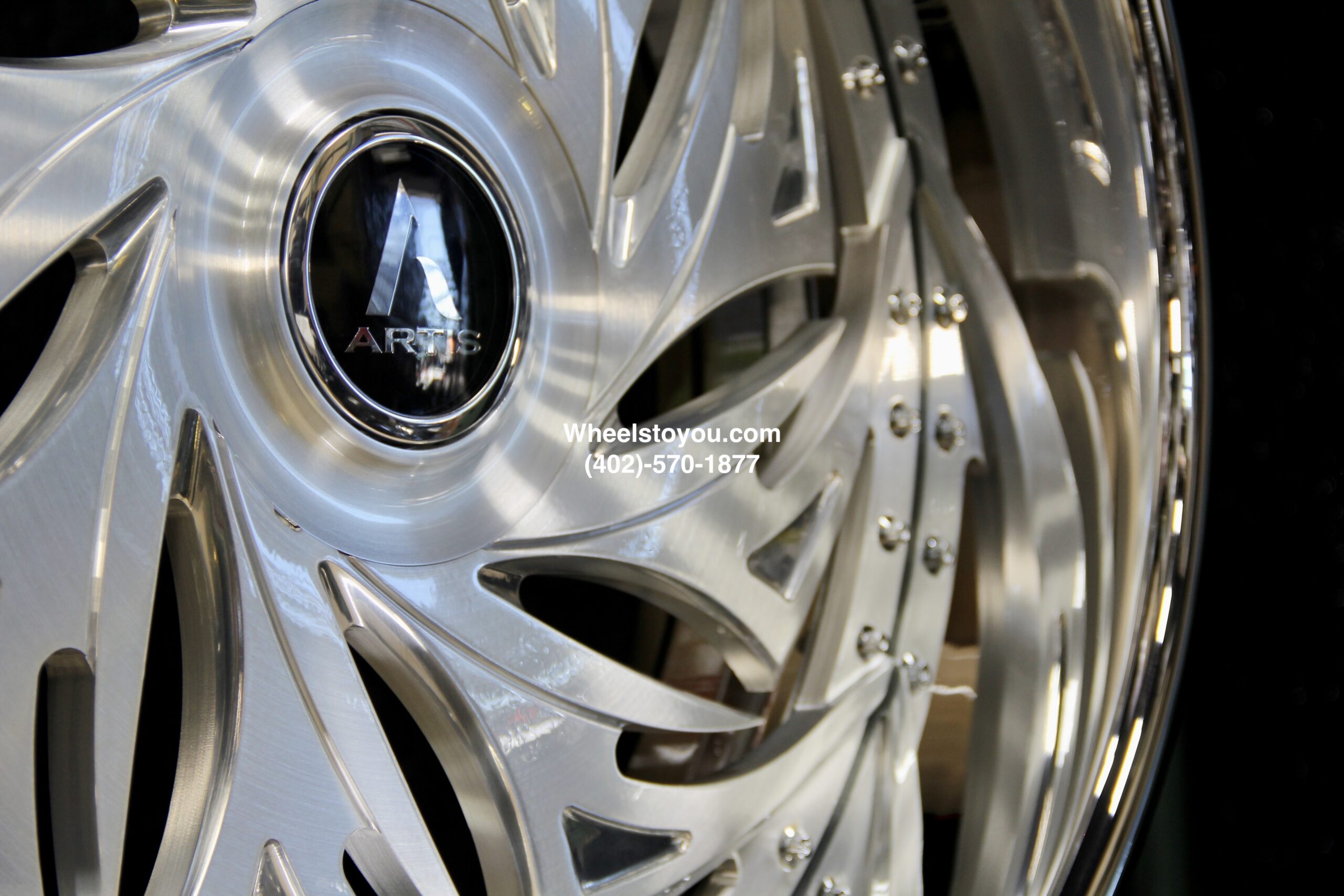 New Set (4) Artis Forged "Macon" 24" Billet Staggered USA MADE Wheels & Steering Wheel 5x4.75" & 5x5" Bolt pattern Set (4) Fit Chevy Chevrolet Caprice Impala Buick Oldsmobile Cutlass Monte Carlo Regal Grand Prix & More - Image 13