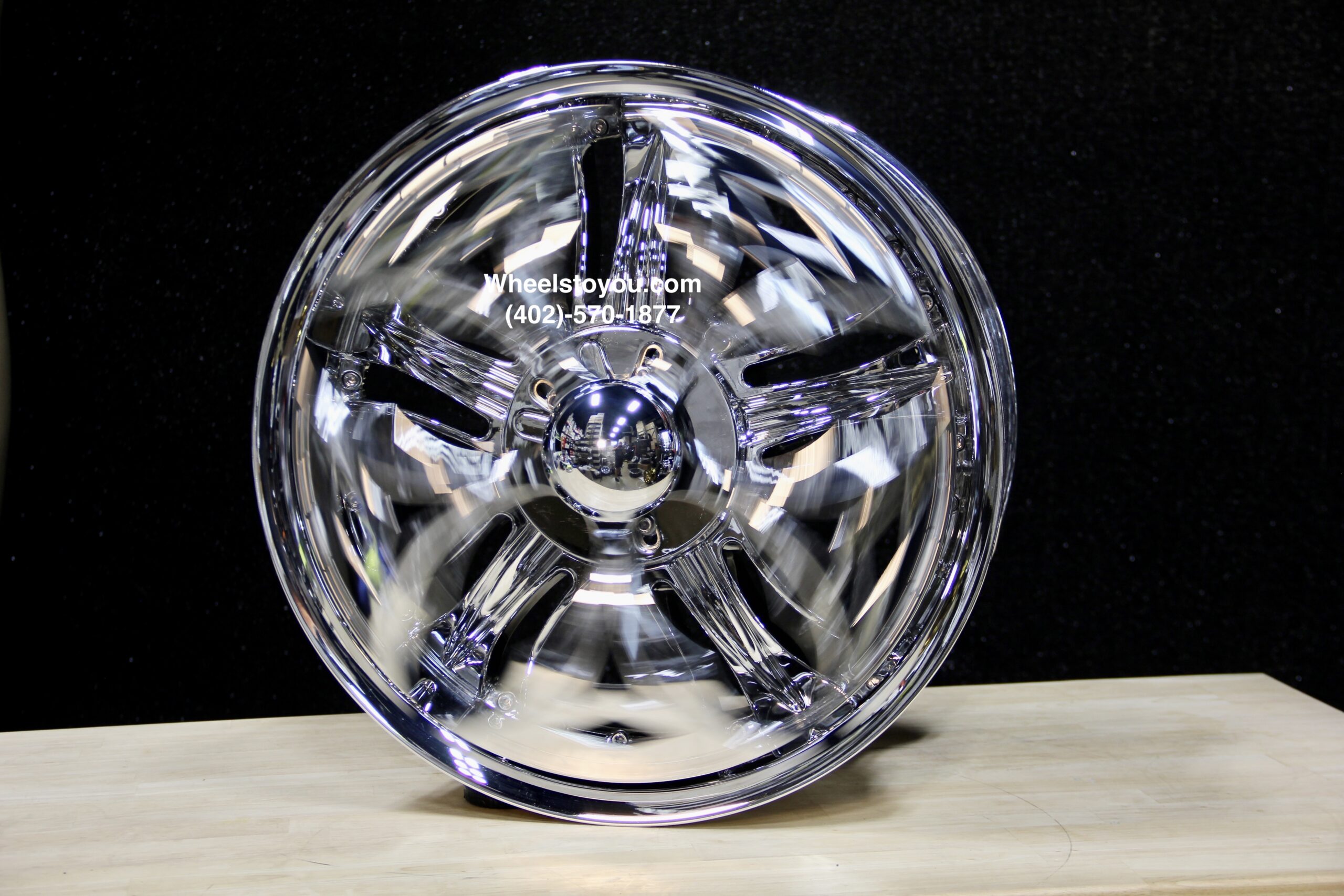 New Set (4) 20" Chrome Spinning Wheels Float as You Drive, Spin When you Stop 5x114.3 5x115 5x4.5" 5x120mm Bolt Patterns - Image 8