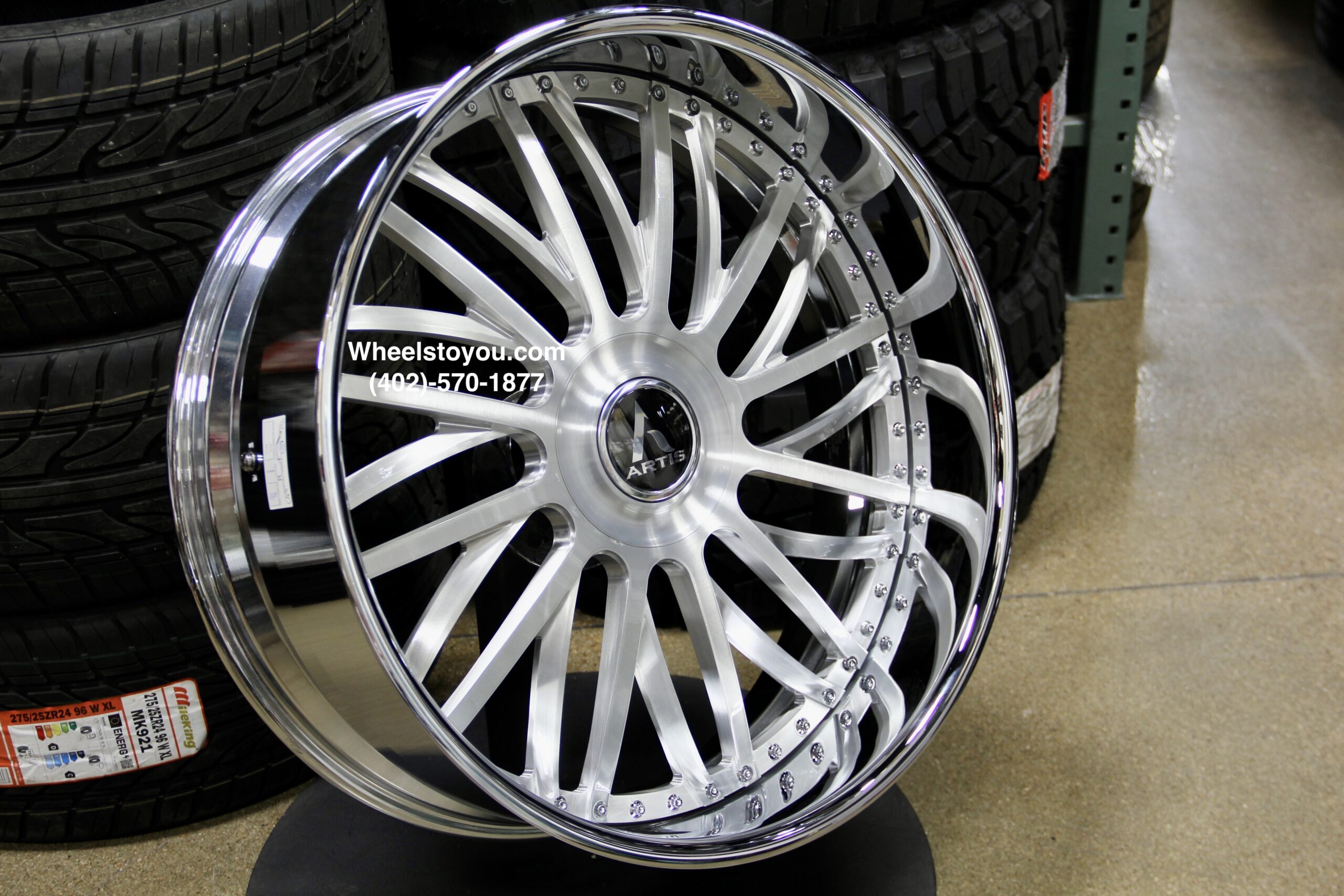 New Set (4) Artis Forged "G-Boro" 26" Billet Staggered USA MADE Wheels 5x4.75" & 5x5" Bolt pattern Set (4) Fit Chevy Chevrolet Caprice Impala Buick Oldsmobile Cutlass Monte Carlo Regal Grand Prix & More - Image 5