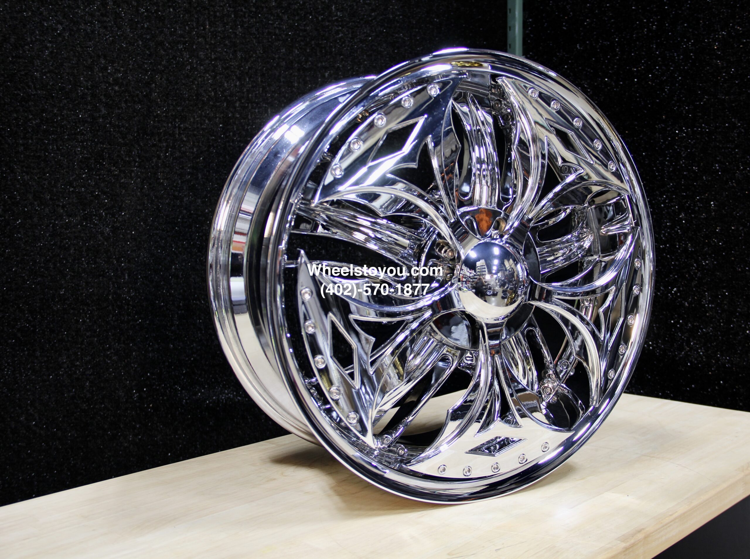 New Set (4) 20" Chrome Spinning Wheels Float as You Drive, Spin When you Stop 5x114.3 5x115 5x4.5" 5x120mm Bolt Patterns - Image 2