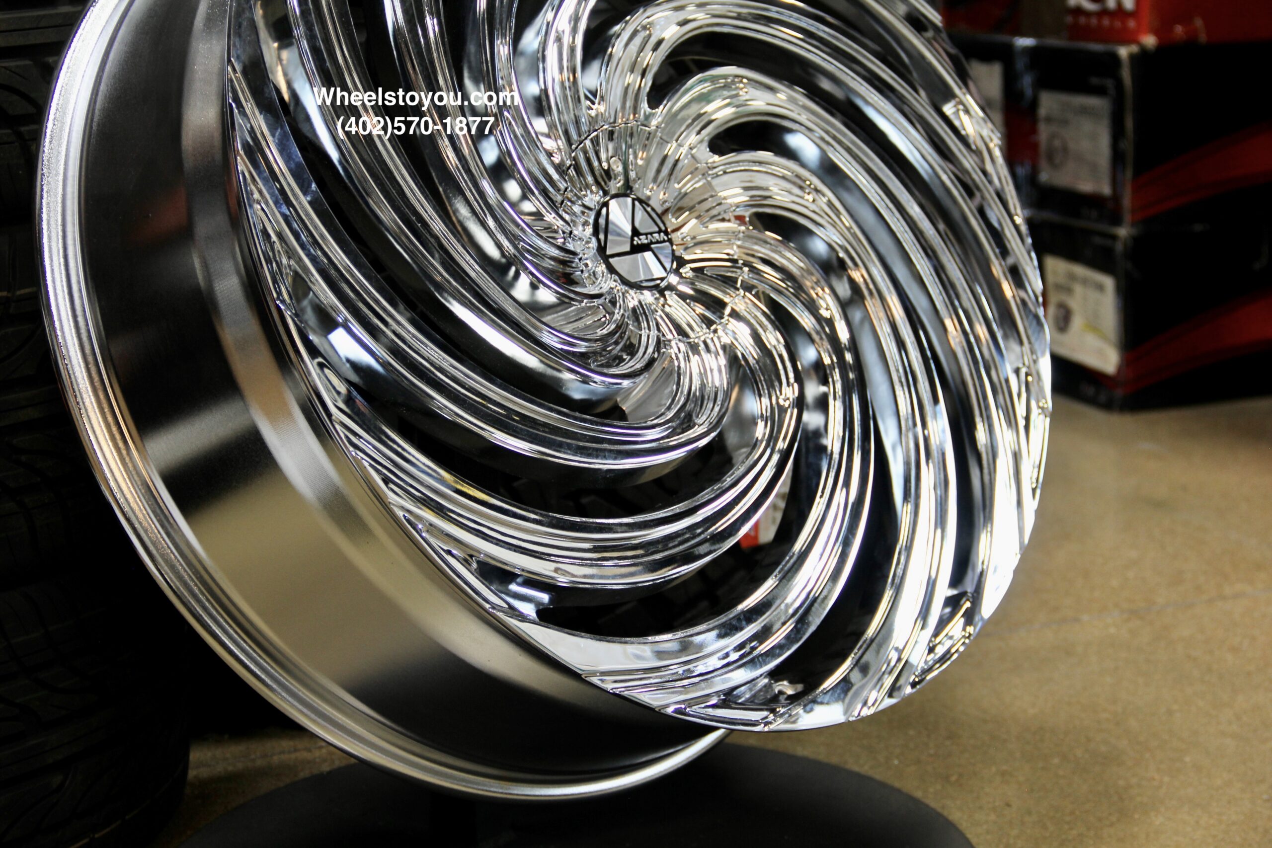 New Set (4) Chrome 30" Chrome Twisted Azara 535 6x135 & 6x139.7mm 6x5.5" Wheels Set Fit Ford Chevy GMC Cadillac Infiniti Lexus Ram - Image 3